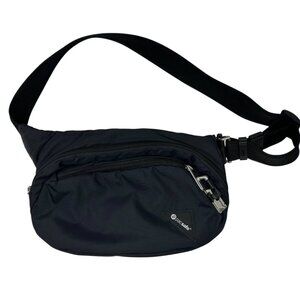 Pacsafe Vibe 100 Black Anti-Theft Belt Bag Crossbody Fanny Pack RFID Travel